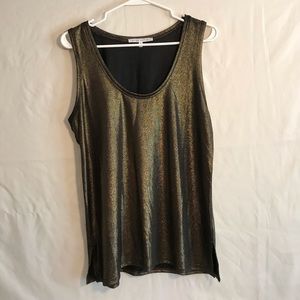 ***LAST CHANCE*** FREE W/PURCHASE Gold Shimmer Tank, Size Large